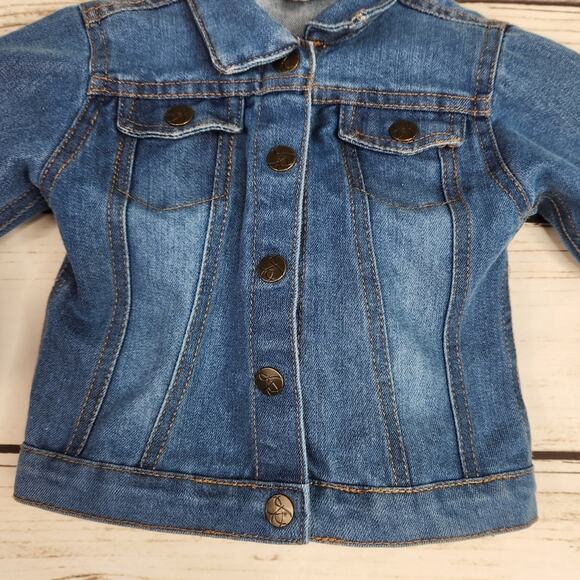 Jessica Simpson Baby Denim Stars Jacket Size 18m Fall Winter - Picture 3 of 9